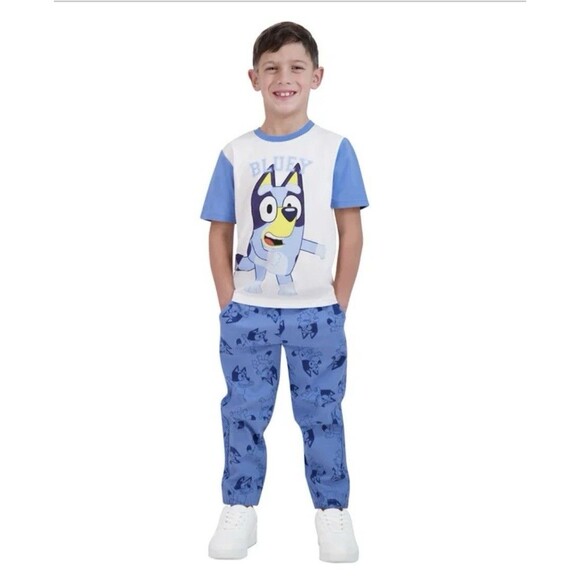 NWT Character Kids 3 Piece Bluey Denim set Size 6 Disney Sweatshirt Jeans - Picture 3 of 5